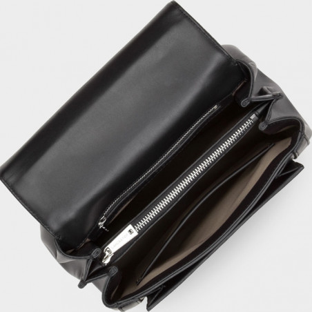 Lancaster Parisienne Sophia Sac A Main Rabat 579-02 Noir ouvert