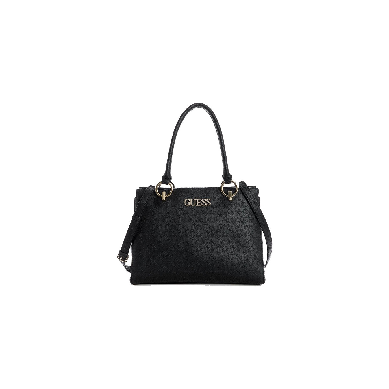 Sac à Main GUESS Noir - Logo Signature - 100% Authentique - Dimensions Généreuses (11'x13'x10')