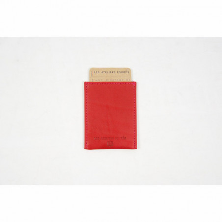 JL Fourès Baroudeuse Porte Cartes Anti RFID Pivoine  3
