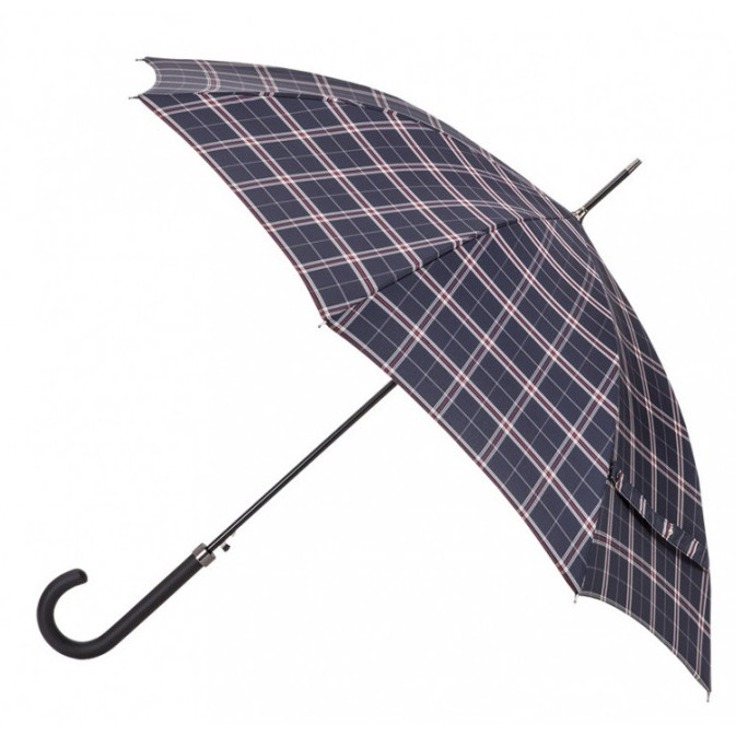 Parapluie Droit Automatique Motif écossais - Diamètre 120 Cm, Longueur 68 Cm, Pour 2 Personnes
