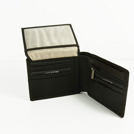 Lancaster Soft Vintage Homme Portefeuille 120-11 Marron ouvert 2