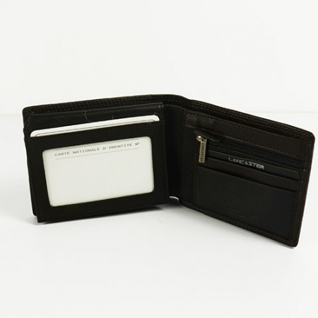 Lancaster Soft Vintage Homme Portefeuille 120-11 Marron ouvert