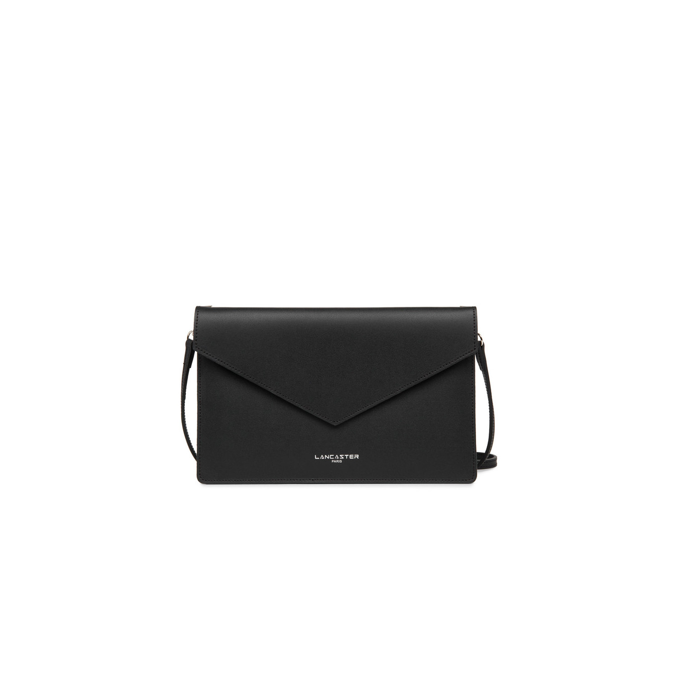 Lancaster City Americanini Double Sac Pochette 222-20 Noir In Rouge