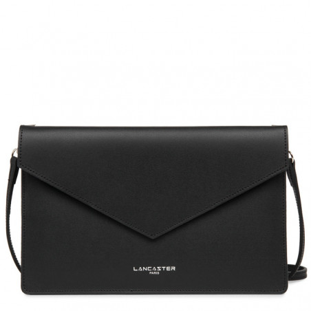 Lancaster City Americanini Double Sac Pochette 222-20 Noir In Rouge