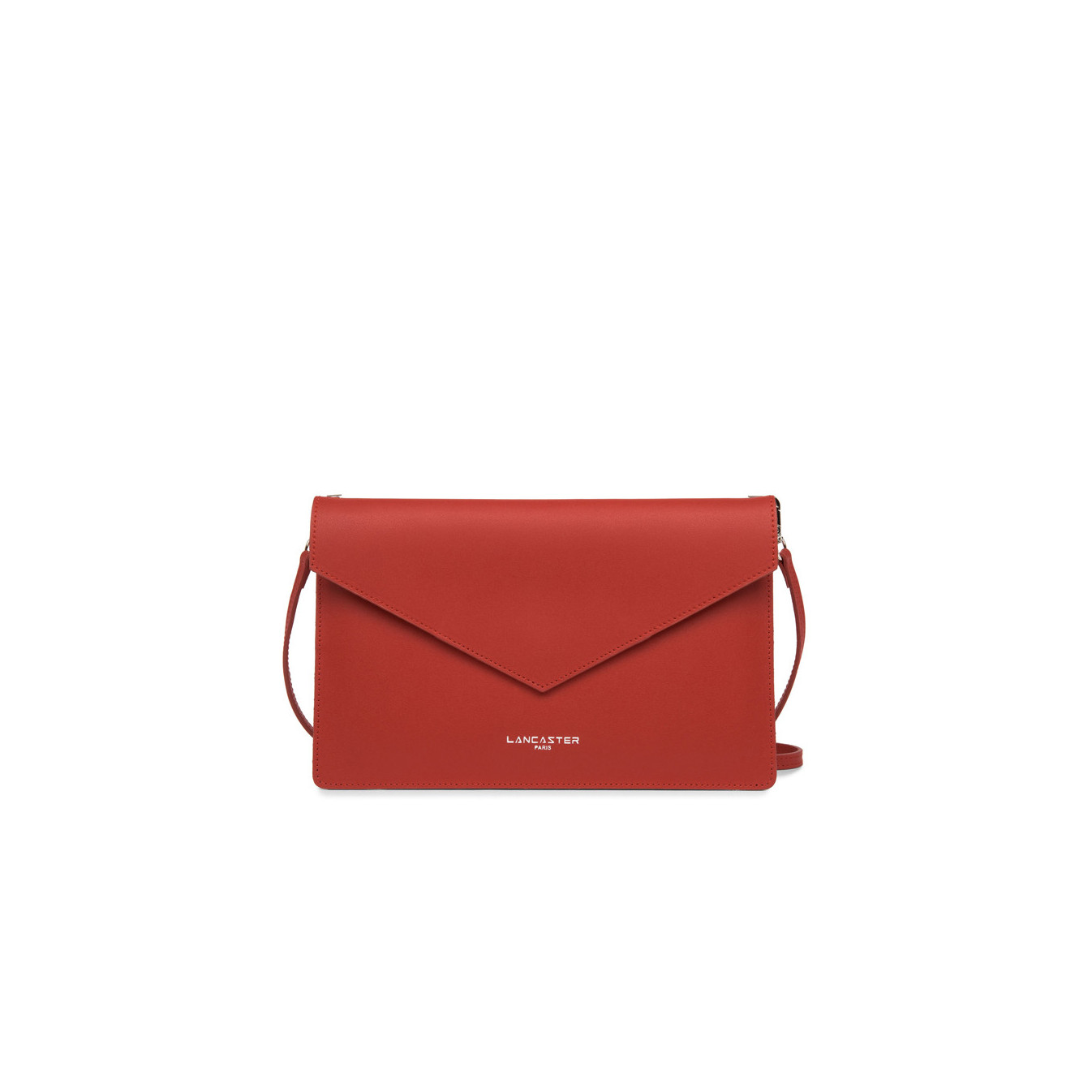 Lancaster City Americanini Double Sac Pochette 222-20 Rouge In Champagne