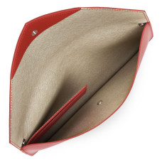 Lancaster City Americanini Double Sac Pochette 222-20 Rouge In Champagne