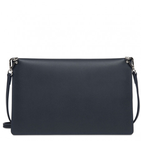 Lancaster City Americanini Double Sac Pochette 222-20 Bleu Fonce in Argent dos
