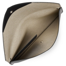 Lancaster City Americanini Double Sac Pochette 222-20 Noir In Champagne ouvert