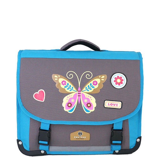 Pol Fox Cartable 38cm Butterfly Bleu