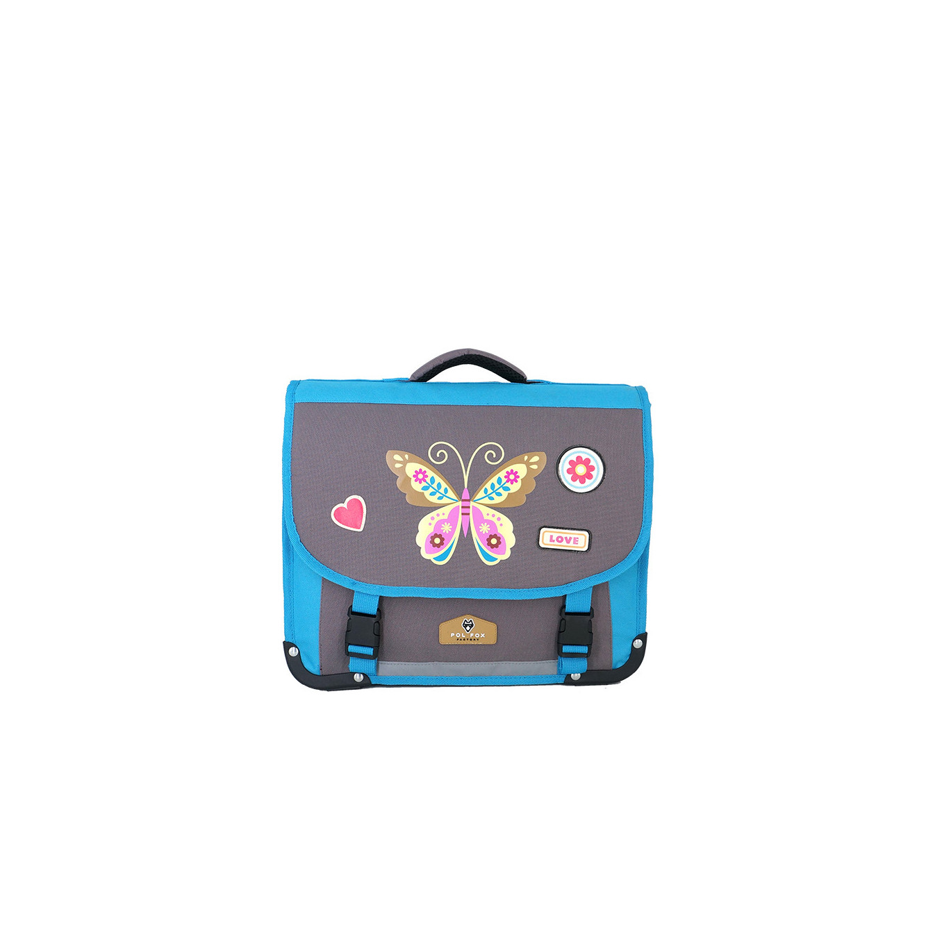 Pol Fox Cartable 38cm Butterfly Bleu