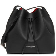 Lancaster City Sac Seau Porté Croisé 423-18 Noir In Rouge