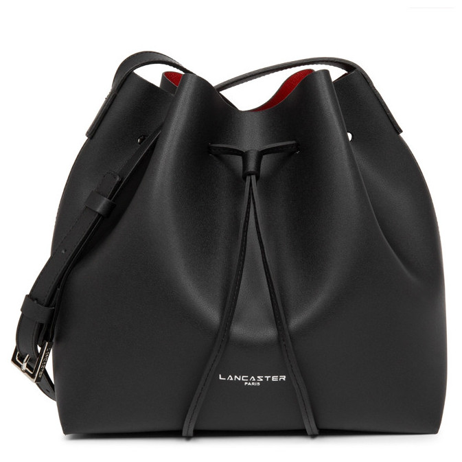 Lancaster City Sac Seau Porté Croisé 423-18 Noir In Rouge