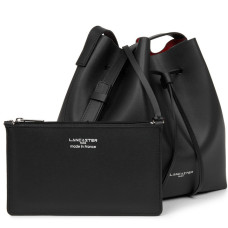 Lancaster City Sac Seau Porté Croisé 423-18 Noir In Rouge