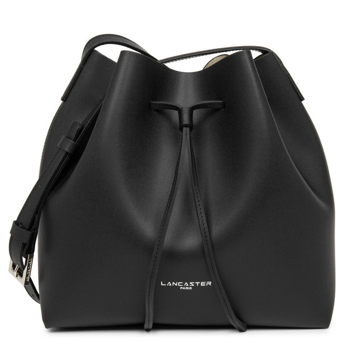 Lancaster City Sac Seau Porté Croisé 423-18 Noir In Champagne