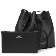 Lancaster City Sac Seau Porté Croisé 423-18 Noir In Champagne