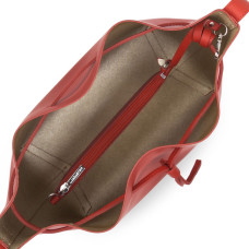 Lancaster City Sac Seau Porté Croisé 423-18 Rouge In Champagne ouvert 2