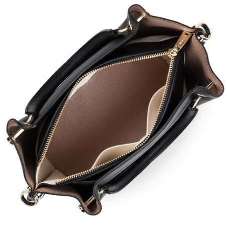 Lancaster Foulonne Double Sac A Main Louisa 470-18 Noir In Nude ouvert