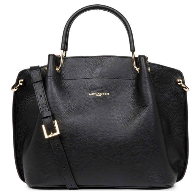 Lancaster Foulonne Double Grand Sac A Main Louisa 470-18 Noir In Nude