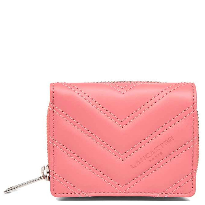 Lancaster Parisienne Matelassé Portefeuille Dos à Dos 122-22 Rose Blush