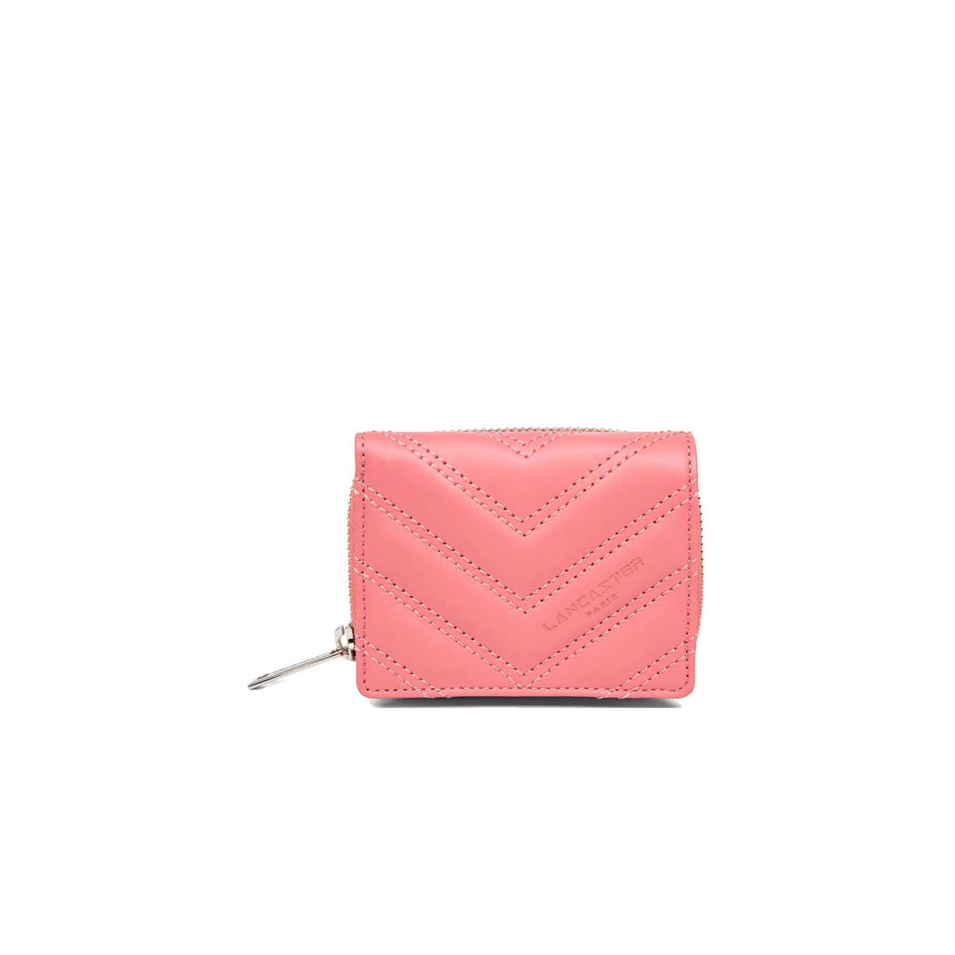 Lancaster Parisienne Matelassé Portefeuille Dos à Dos 122-22 Rose Blush