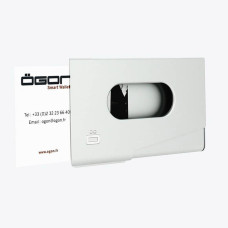 Ogon One Touche Porte Carte Visites Silver