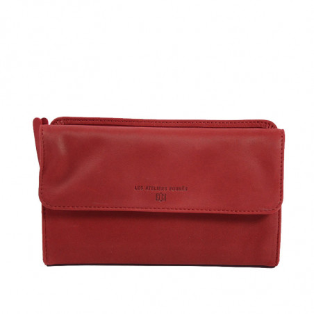 portefeuille femme cuir tout-en-un