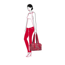 Reisenthel Cabas Sac à Main Femme Rouge - Taille Unique, Spacieux Et Écologique Avec Fermeture Éclair