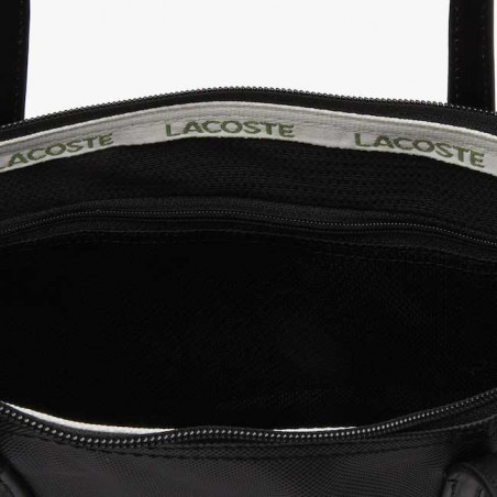 Lacoste Sac Cabas Zippé L12.12 Black ouvert