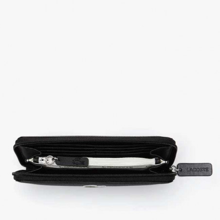 Lacoste Portefeuille Large zip L12.12 High Risk Red ouvert