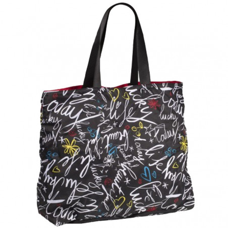 Isotoner Sac De Plage et Cabas Graffiti Rouge