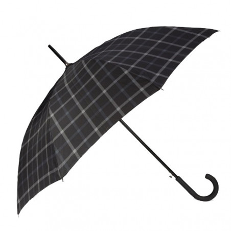 Isotoner Parapluie Canne Carreaux Homme