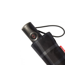 Isotoner Parapluie Homme Pliant Automatique X-TRA Solide Carreaux  ouvert