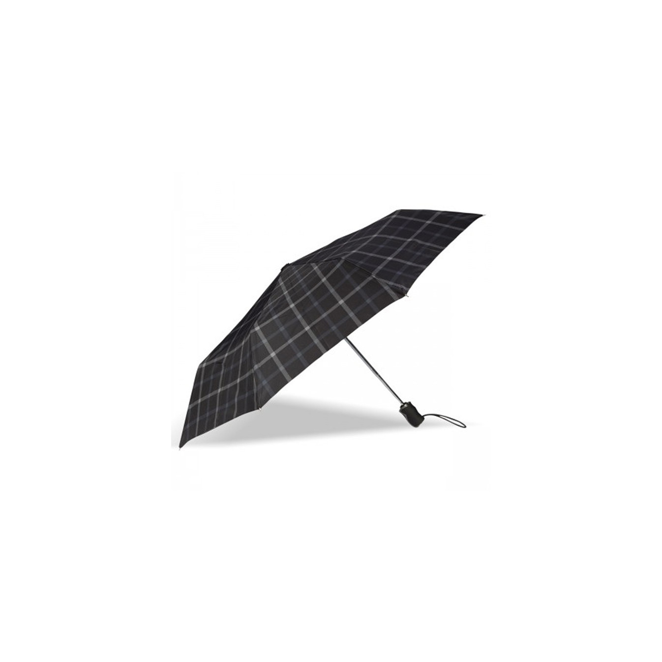 Isotoner Parapluie Homme Pliant Automatique X-TRA Solide Carreaux  ouvert