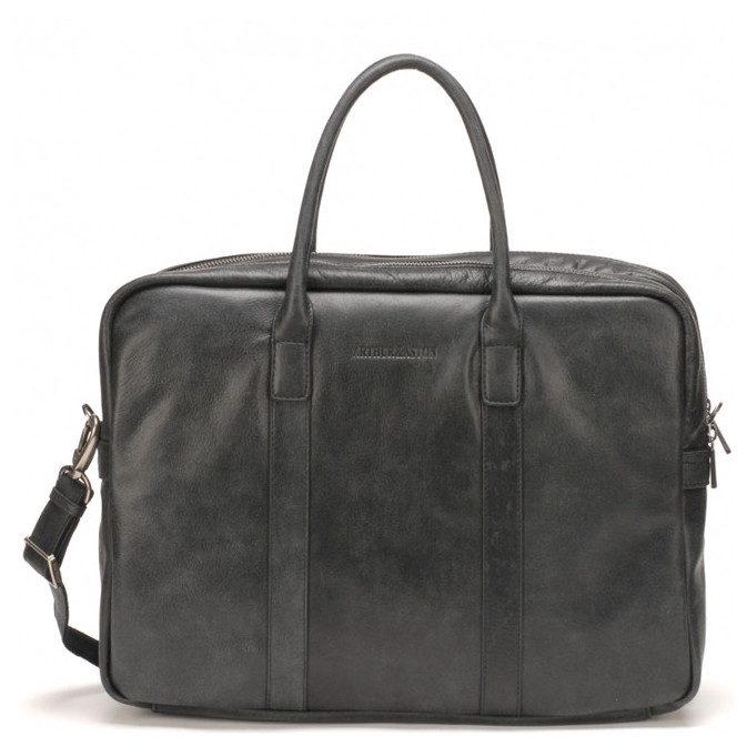 Arthur & Aston Destroy Porte Document 2 Compartiments Homme 1438-23 Noir