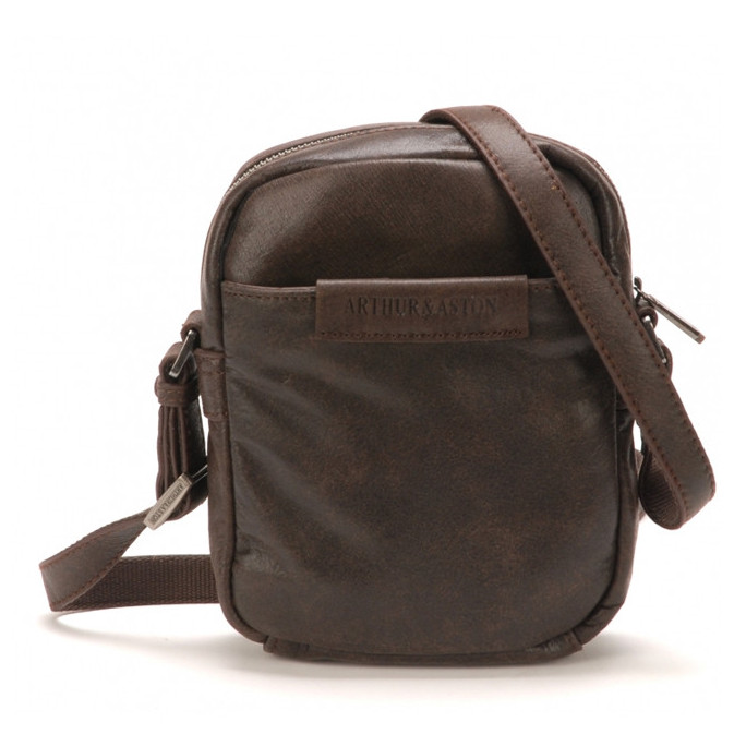 Arthur & Aston Diego Sac Porté travers Homme 1438-24 Chataigne