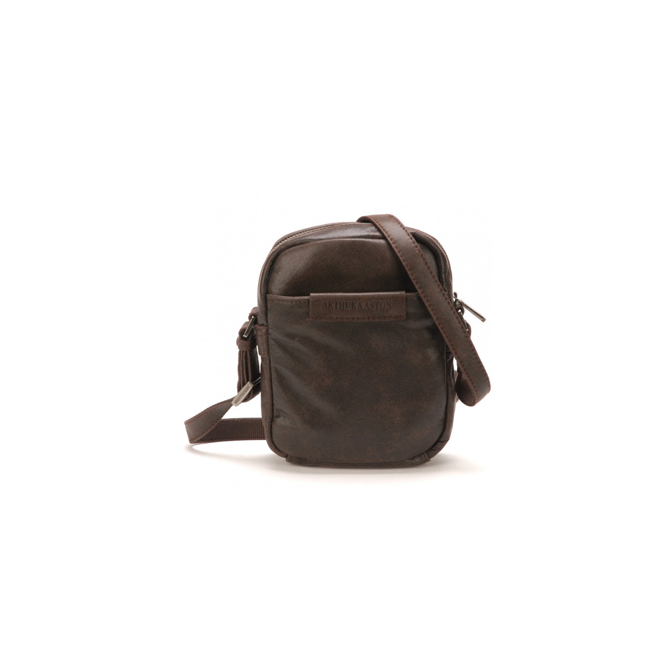 Arthur & Aston Diego Sac Porté travers Homme 1438-24 Chataigne