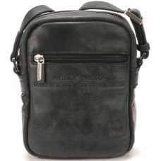 Arthur & Aston Diego Sac Porté travers Homme 1438-24 Noir dos