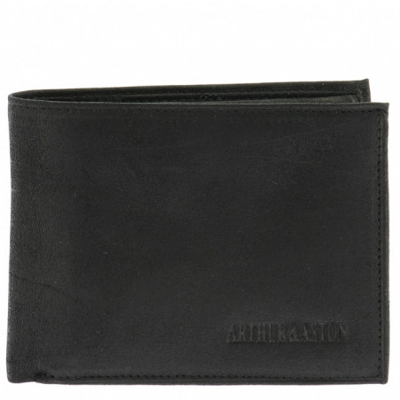 Arthur et Aston Louis Portefeuille Italien 94-499 Noir face