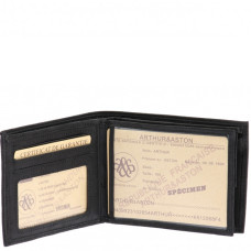 Arthur et Aston Louis Portefeuille Italien 94-499 Noir face