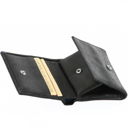 Arthur et Aston Louis Porte Monnaie Boîte 94-771 Noir Bleu