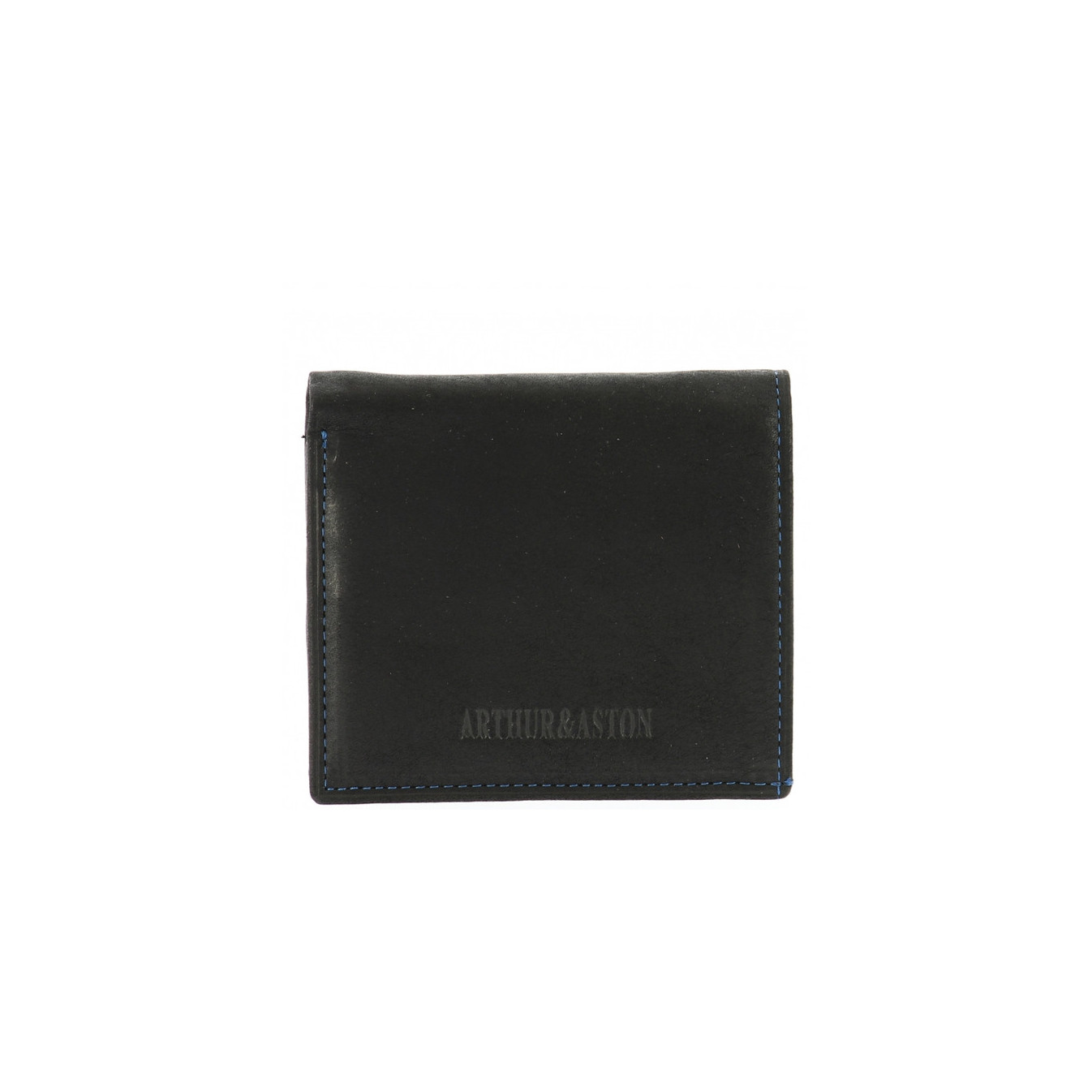 Arthur et Aston Louis Porte Monnaie Boîte 94-771 Noir Bleu face