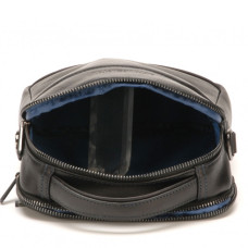 Arthur & Aston Pablo Sac Porté travers Homme 1589-39 Noir Bleu ouvert