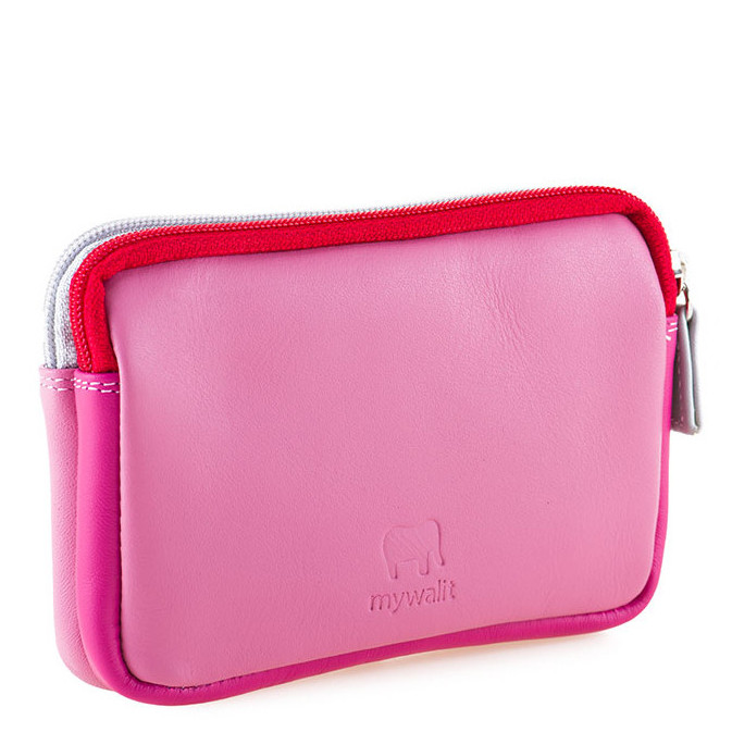 Portefeuille Porte-monnaie Mywalit En Cuir Vintage - Noir Multicolore, Occasion En Très Bon état