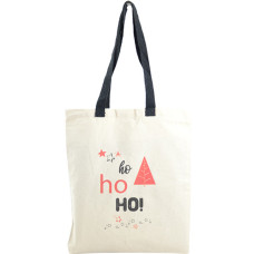 Farfouillette Tote Bag de Noël Sac fourre-tout HO HO HO  Naturel
