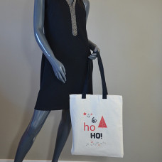 Farfouillette Tote Bag de Noël Sac fourre-tout HO HO HO  Naturel PORT2