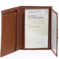 Arthur et Aston Portefeuille Oscar 1978-805 Cognac ouvert 2