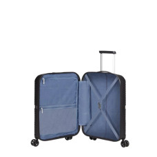American Tourister Airconic Spinner 55 cm Valise Cabine Trolley 4 Roues Onix Black ouvert