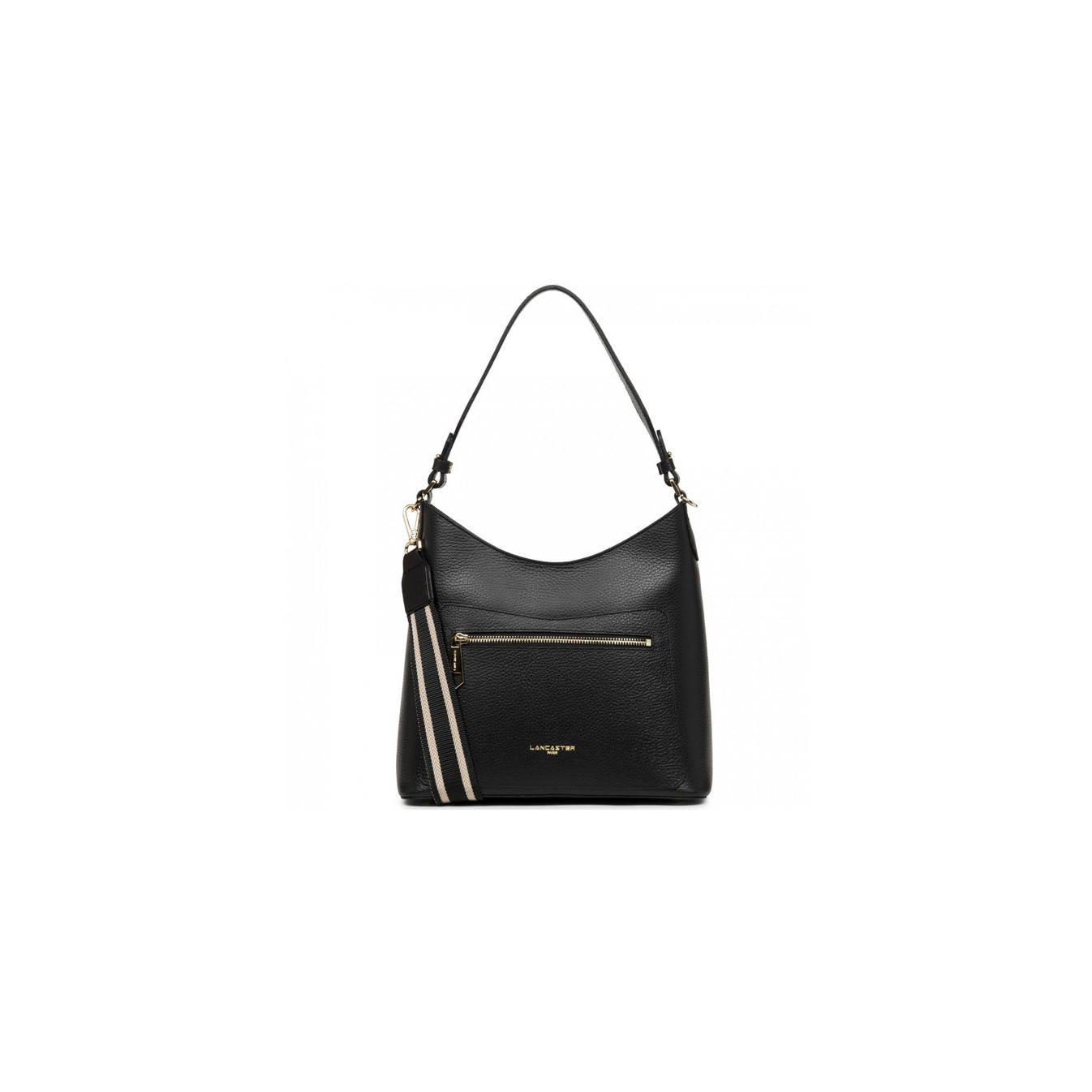 Lancaster Foulonne Double Besace 470-22 Noir in Nude
