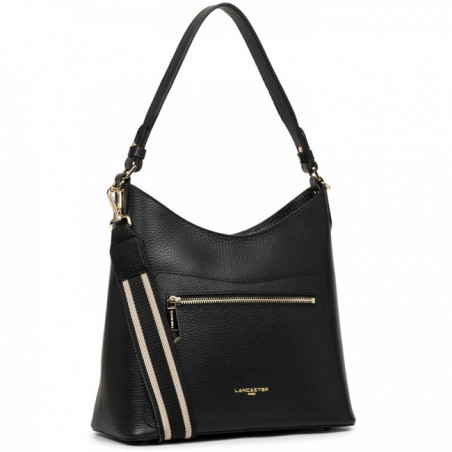 Lancaster Foulonne Double Besace 470-22 Noir in Nude face