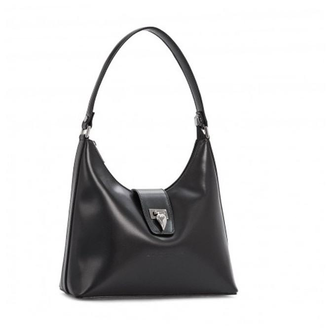 Sac à Main Lancaster En Cuir Beige Avec Monogramme - Occasion Porté épaule